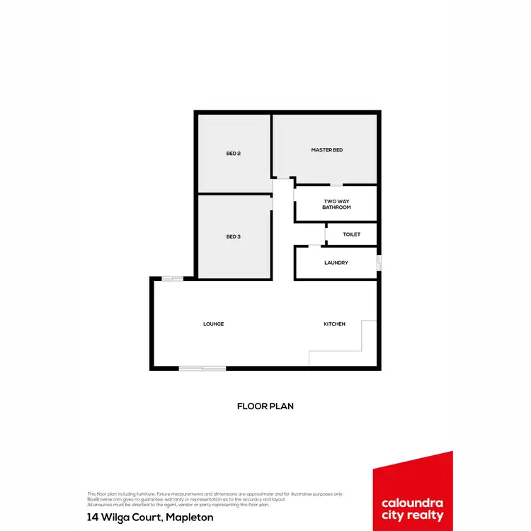 Floorplan of Homely house listing, 14 Wilga Court, Mapleton QLD 4560
