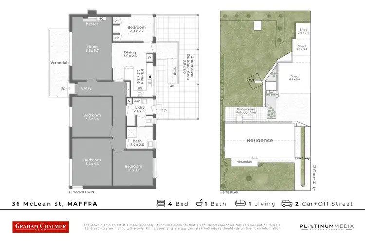 Floorplan of Homely house listing, 36 McLean Street, Maffra VIC 3860