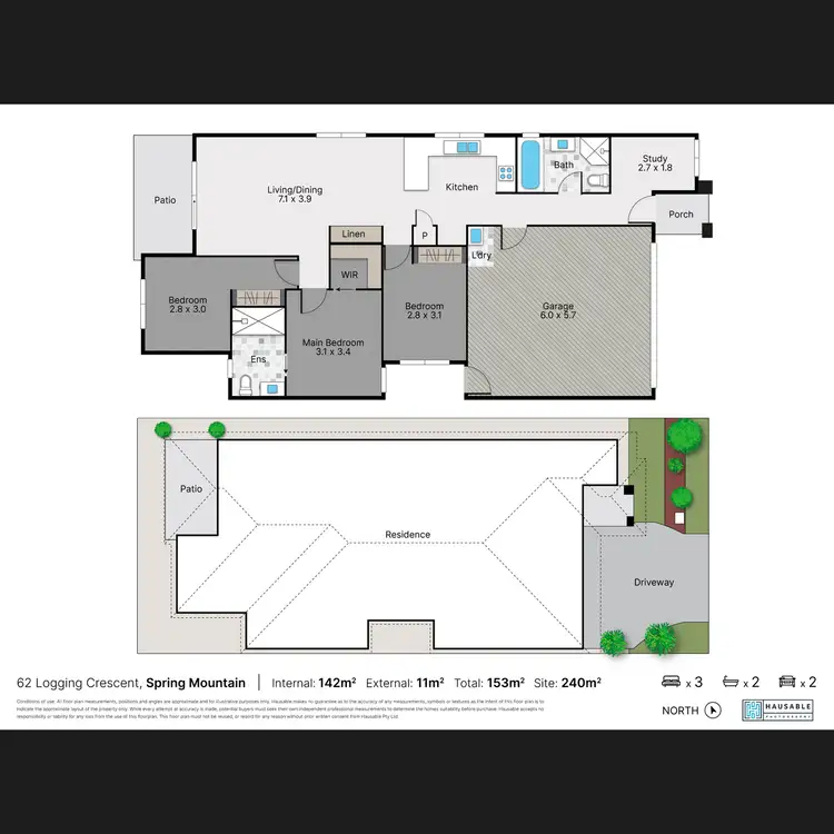 Floorplan of Homely house listing, 62 Logging Crescent, Spring Mountain QLD 4300