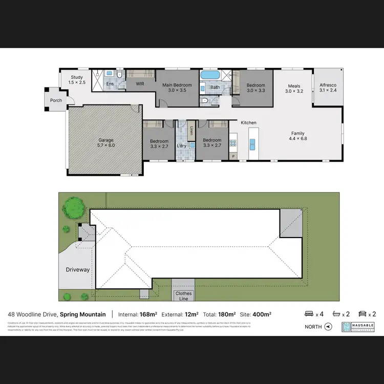 Floorplan of Homely house listing, 48 Woodline Drive, Spring Mountain QLD 4300