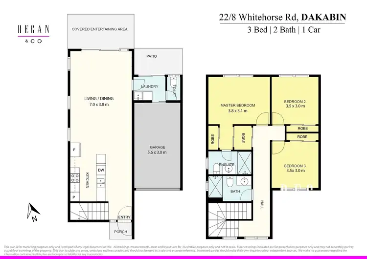Floorplan of Homely townhouse listing, 22/8 Whitehorse Road, Dakabin QLD 4503