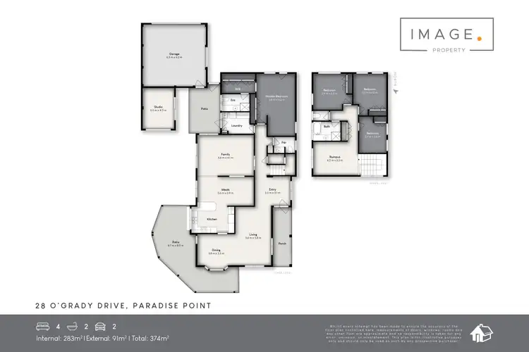 Floorplan of Homely house listing, 28 O'Grady Drive, Paradise Point QLD 4216