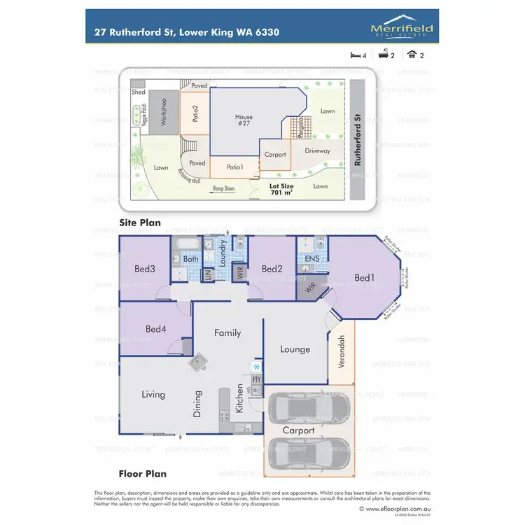 Floorplan of Homely house listing, 27 Rutherford Street, Lower King WA 6330