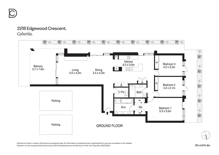 Floorplan of Homely apartment listing, 21/18 Edgewood Crescent, Cabarita NSW 2137