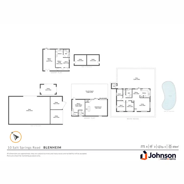 Floorplan of Homely house listing, 10 Salt Springs Road, Blenheim QLD 4341