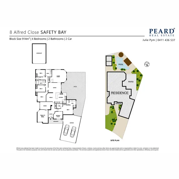 Floorplan of Homely house listing, 8 Alfred Close, Safety Bay WA 6169