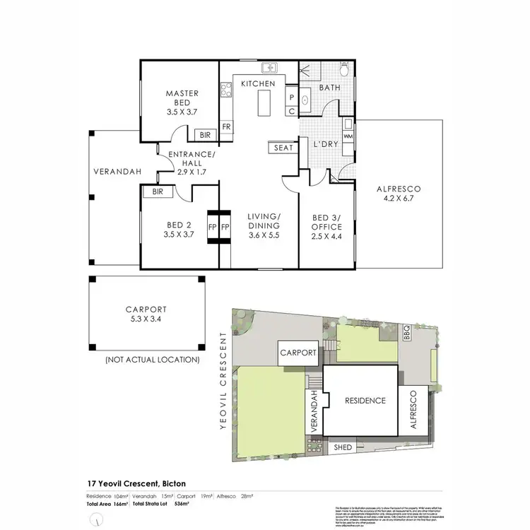 Floorplan of Homely house listing, 17 Yeovil Crescent, Bicton WA 6157