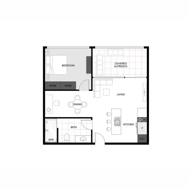 Floorplan of Homely apartment listing, 31111/2 Harbour Road, Hamilton QLD 4007