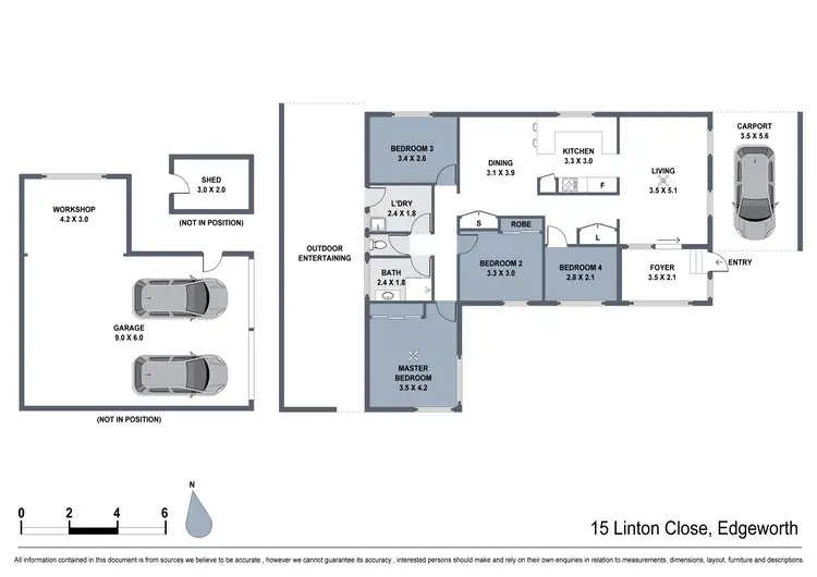 Floorplan of Homely house listing, 15 Linton Close, Edgeworth NSW 2285
