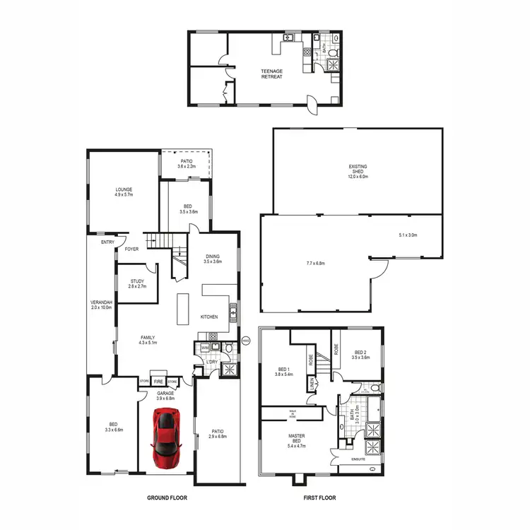 Floorplan of Homely house listing, 18 Walnut Court, Burpengary QLD 4505