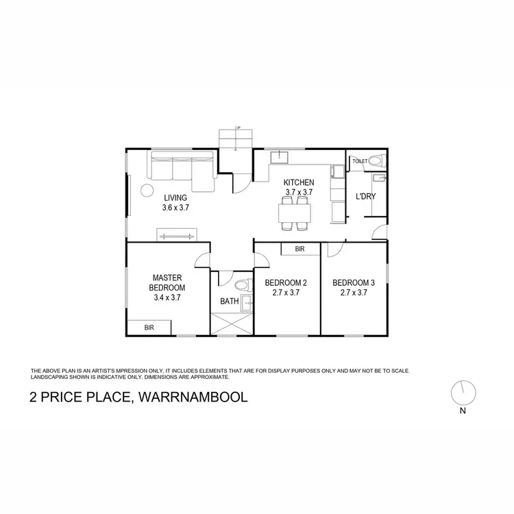 Floorplan of Homely house listing, 2 Price Place, Warrnambool VIC 3280