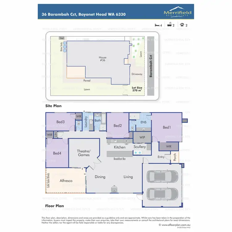 Floorplan of Homely house listing, 36 Barambah Circuit, Bayonet Head WA 6330
