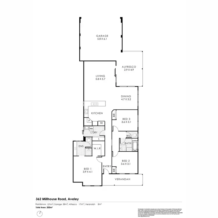 Floorplan of Homely house listing, 362 Millhouse Road, Aveley WA 6069