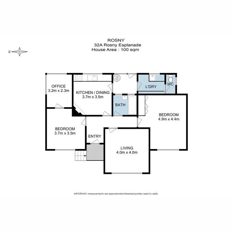 Floorplan of Homely house listing, 32A Rosny Esplanade, Rosny TAS 7018