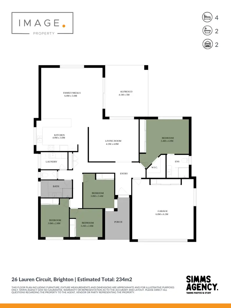 Floorplan of Homely house listing, 26 Lauren Circuit, Brighton QLD 4017