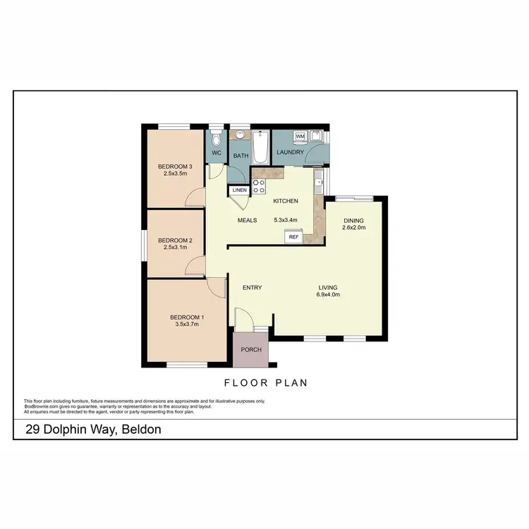 Floorplan of Homely house listing, 29 Dolphin Way, Beldon WA 6027