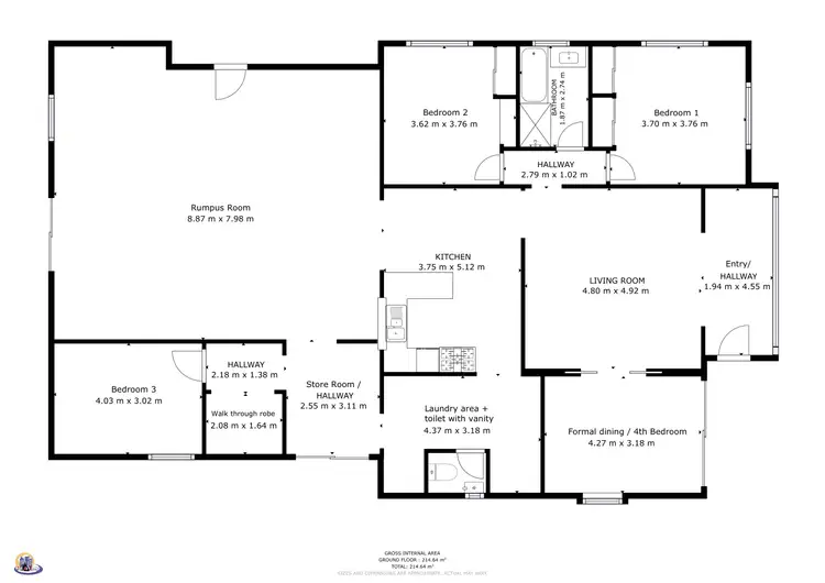 Floorplan of Homely house listing, 54 Nott Street, Norville QLD 4670
