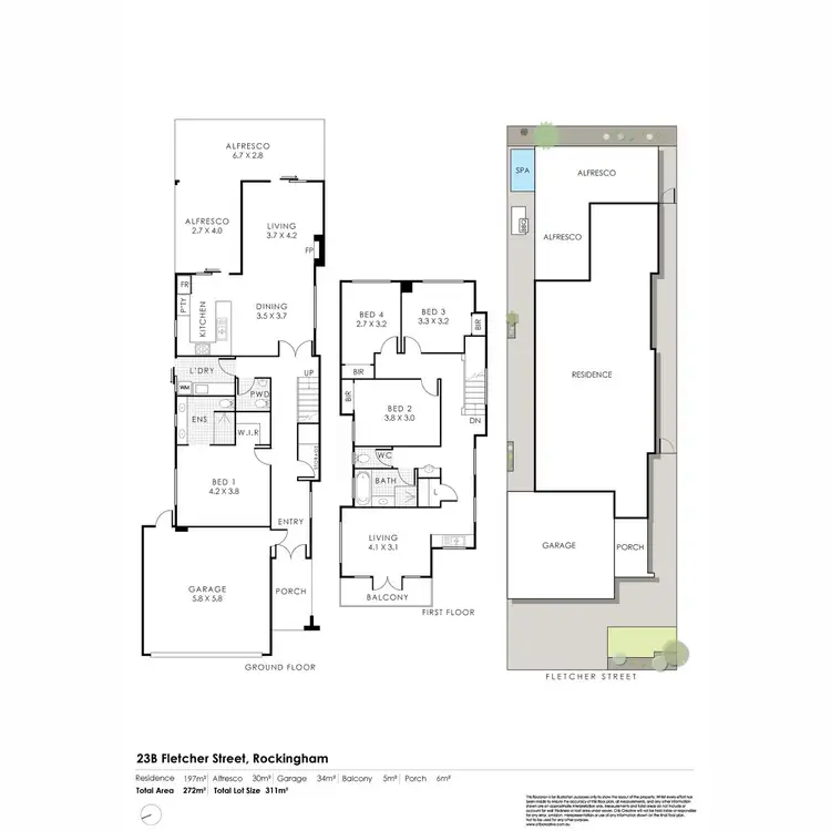 Floorplan of Homely house listing, 23b Fletcher Street, Rockingham WA 6168