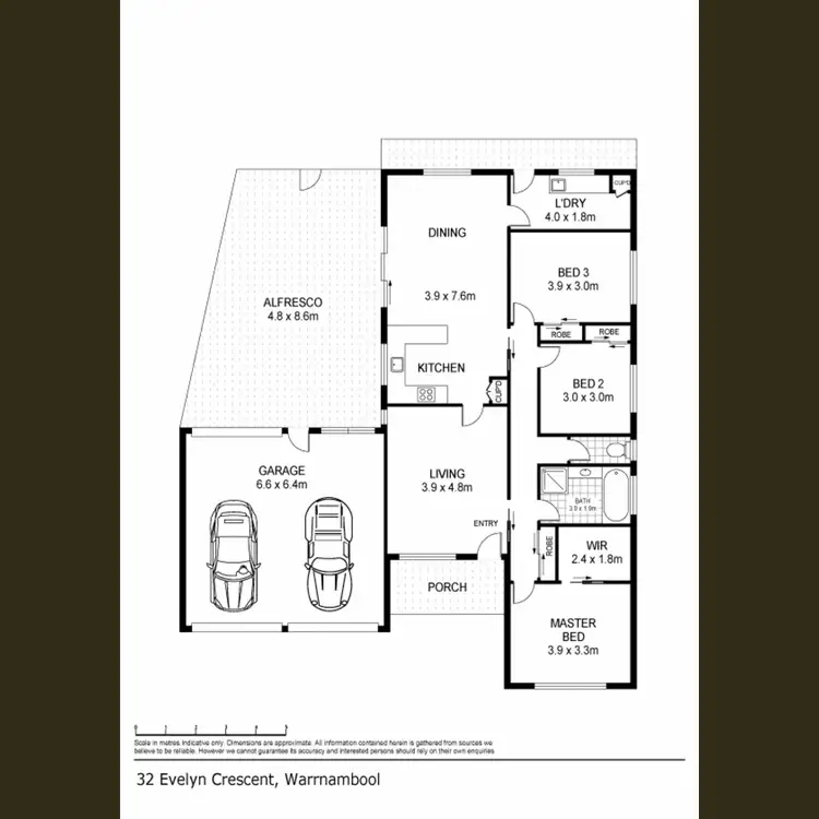 Floorplan of Homely house listing, 32 Evelyn Crescent, Warrnambool VIC 3280