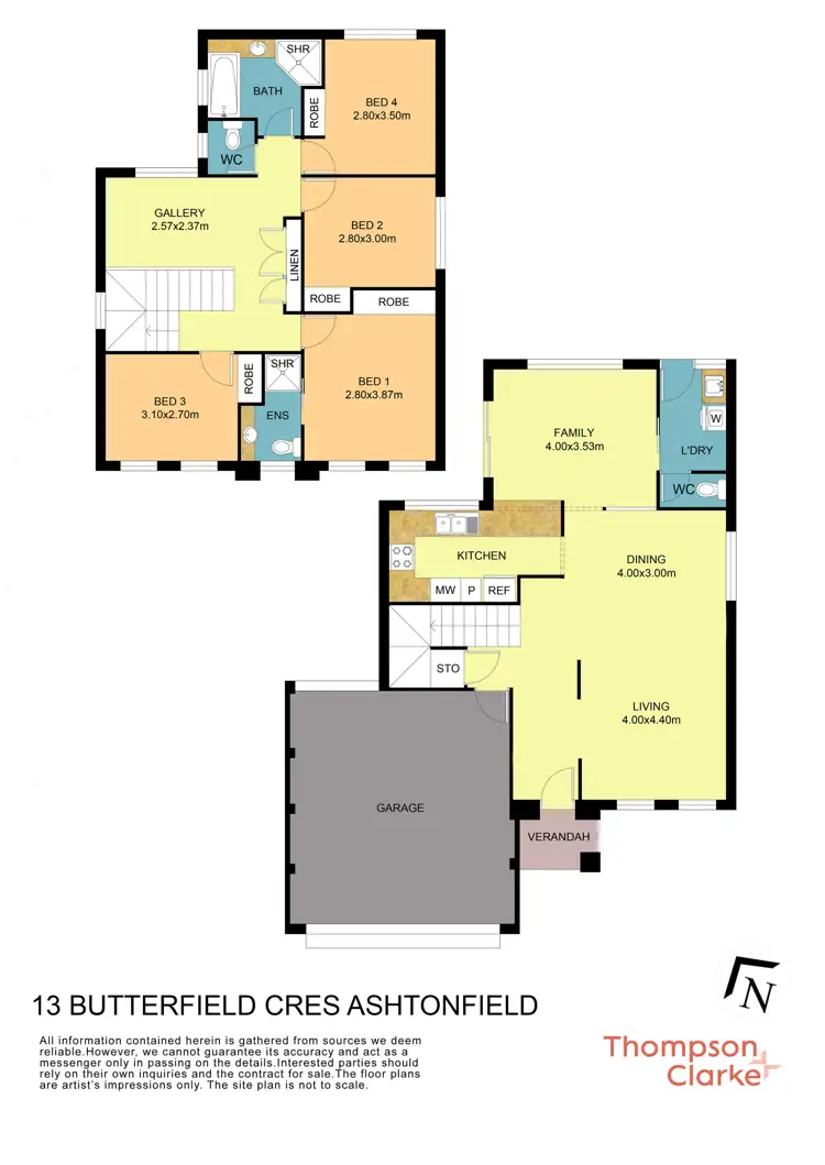 Floorplan of Homely house listing, 13 Butterfield Crescent, Ashtonfield NSW 2323