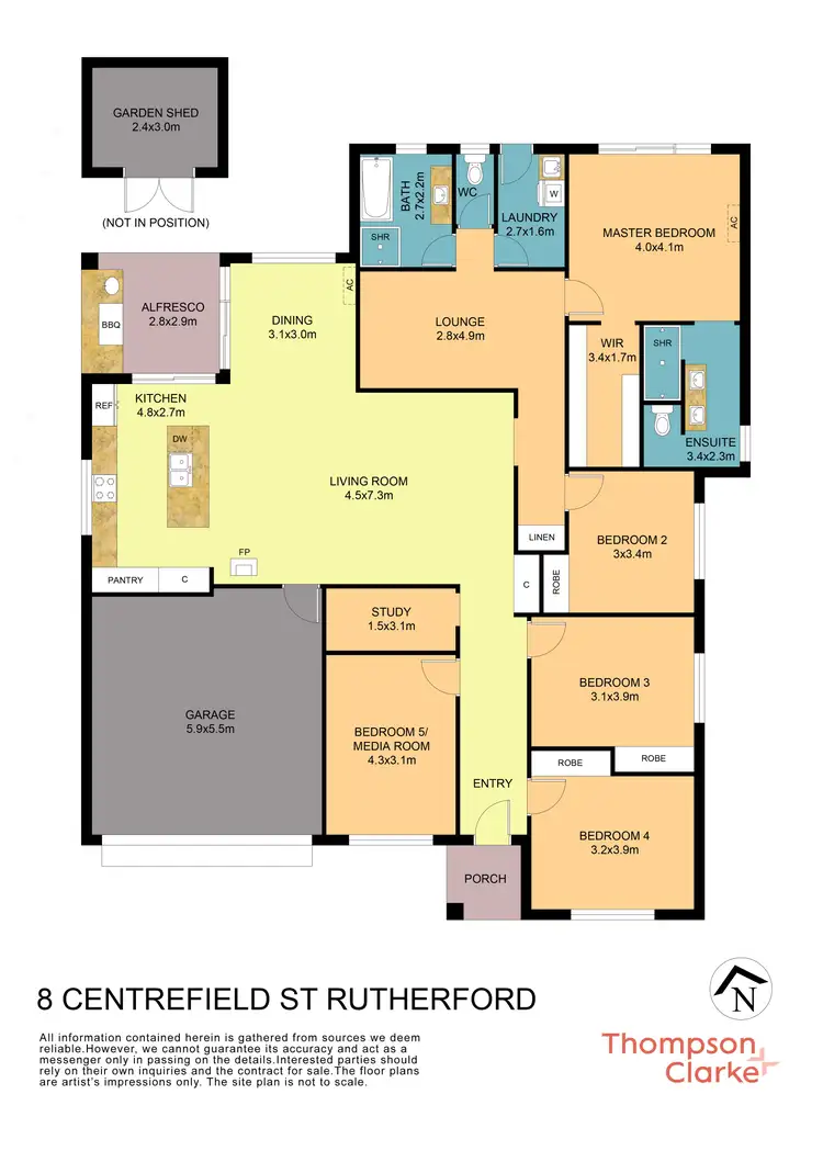 Floorplan of Homely house listing, 8 Centrefield Street, Rutherford NSW 2320