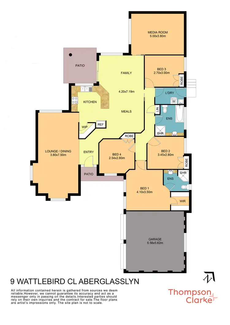 Floorplan of Homely house listing, 9 Wattlebird Close, Aberglasslyn NSW 2320