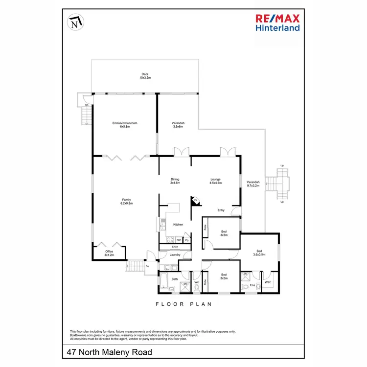 Floorplan of Homely house listing, 47 North Maleny Road, Maleny QLD 4552