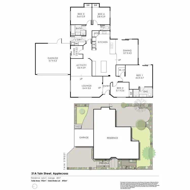 Floorplan of Homely house listing, 31A Tain Street, Applecross WA 6153