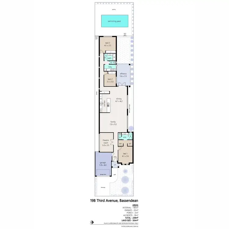 Floorplan of Homely house listing, 19B Third Avenue, Bassendean WA 6054
