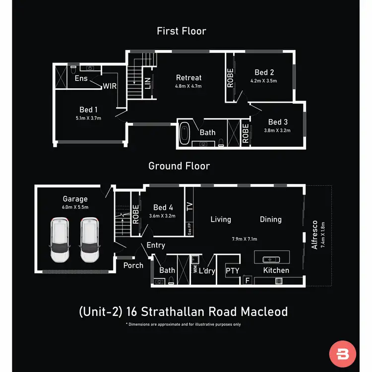 Floorplan of Homely house listing, 3/16 Strathallan Road, Macleod VIC 3085