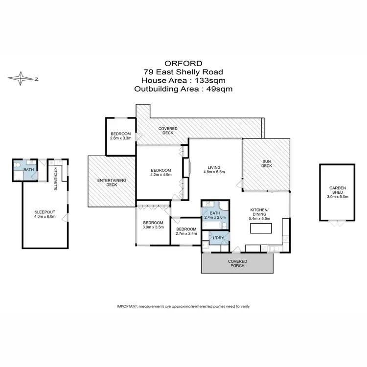 Floorplan of Homely house listing, 79 East Shelly Road, Orford TAS 7190