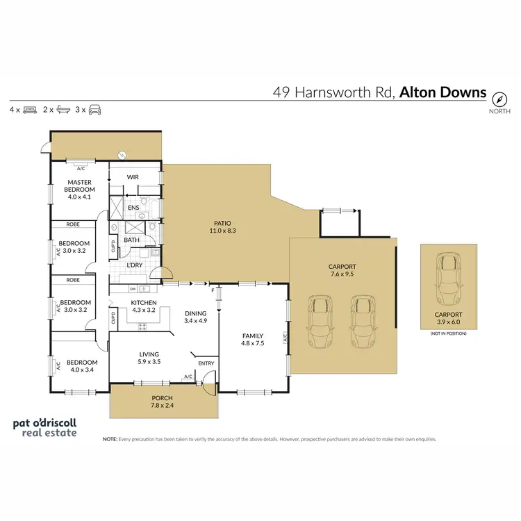 Floorplan of Homely rural property listing, 49 Harnsworth Road, Alton Downs QLD 4702