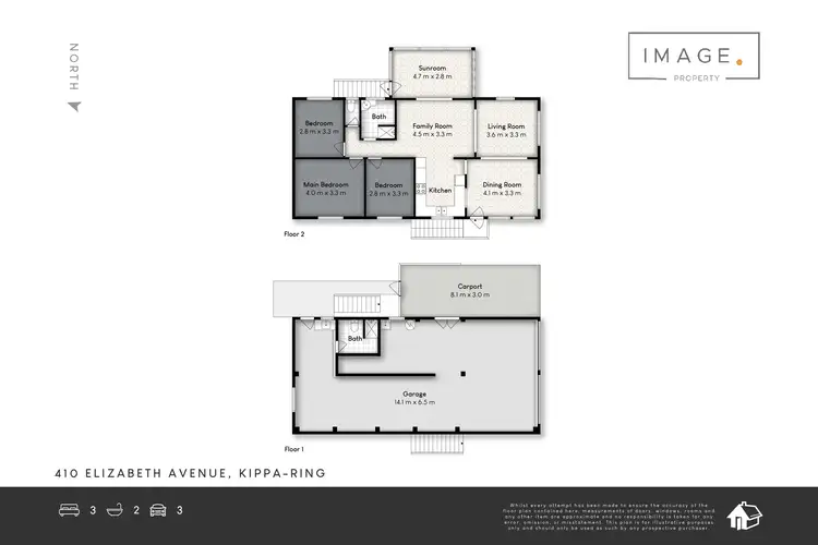 Floorplan of Homely house listing, 410 Elizabeth Avenue, Kippa-Ring QLD 4021