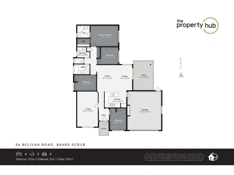 Floorplan of Homely house listing, 26 Belivah Road, Bahrs Scrub QLD 4207