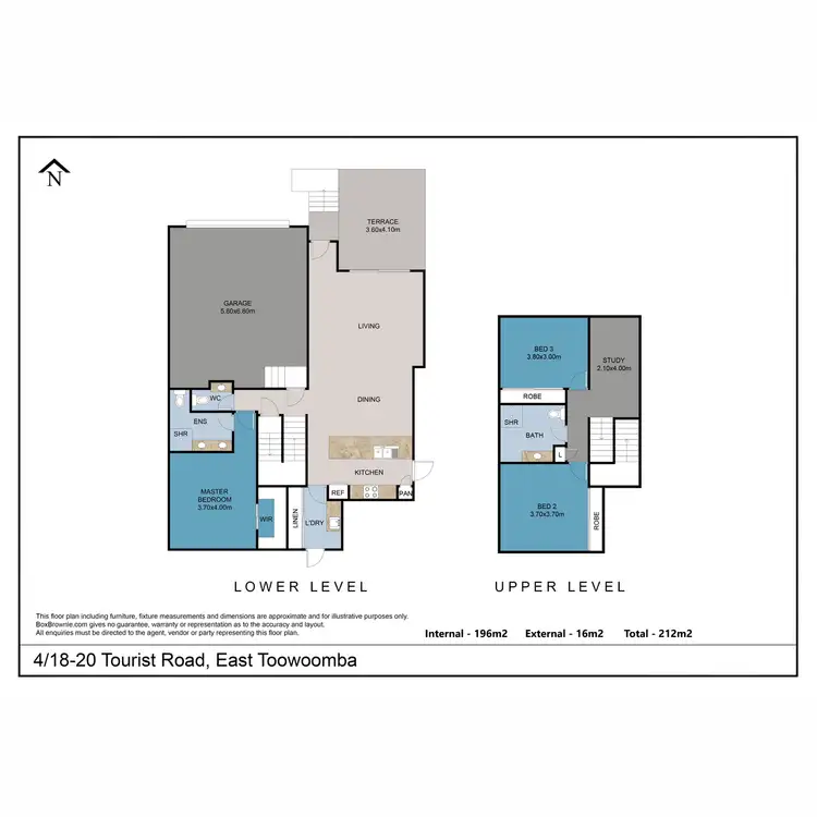Floorplan of Homely townhouse listing, 4/18 Tourist Road, East Toowoomba QLD 4350