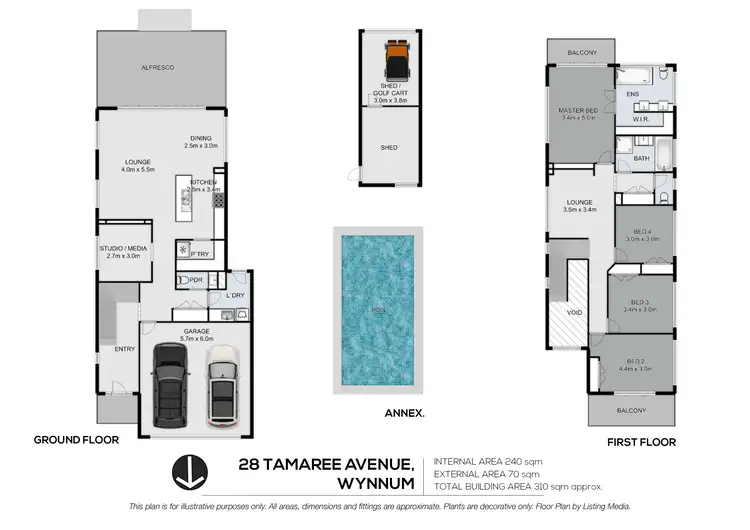 Floorplan of Homely house listing, 28 Tamaree Avenue, Wynnum QLD 4178