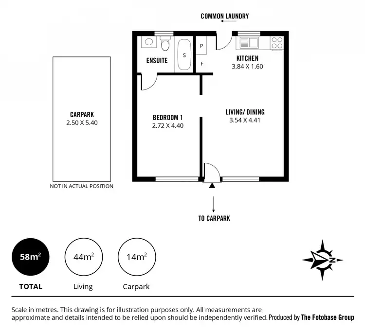 Floorplan of Homely unit listing, 6/1 Spencer Street, Cowandilla SA 5033