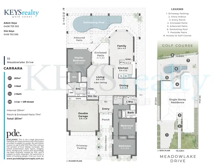 Floorplan of Homely house listing, 32 Meadowlake Drive, Carrara QLD 4211