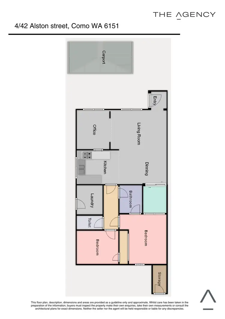 Floorplan of Homely villa listing, 4/42 Alston Avenue, Como WA 6152