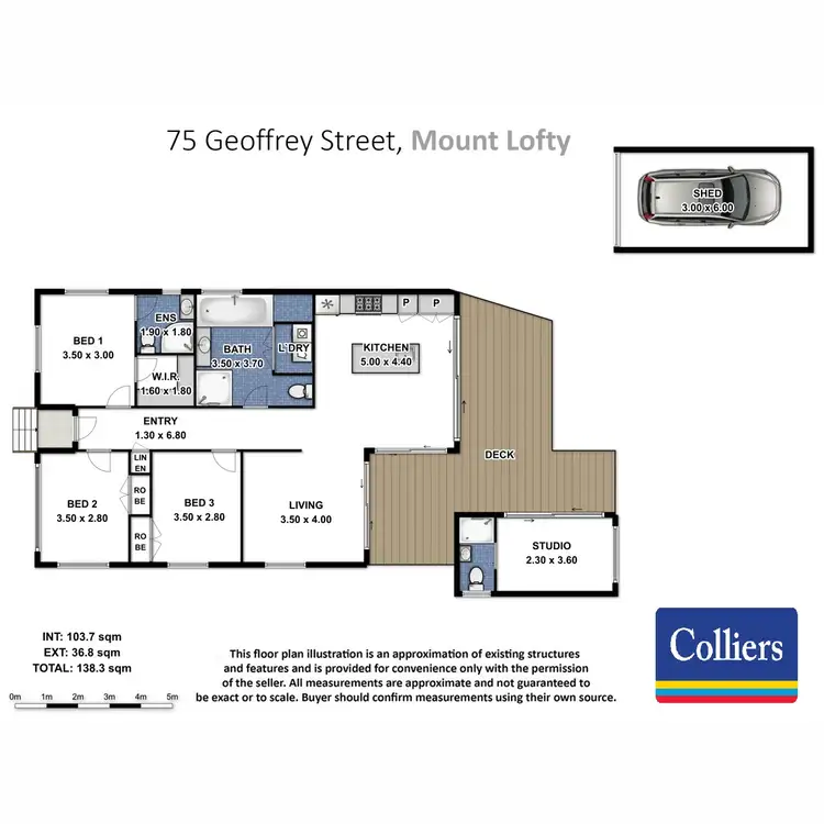 Floorplan of Homely house listing, 75 Geoffrey Street, Mount Lofty QLD 4350