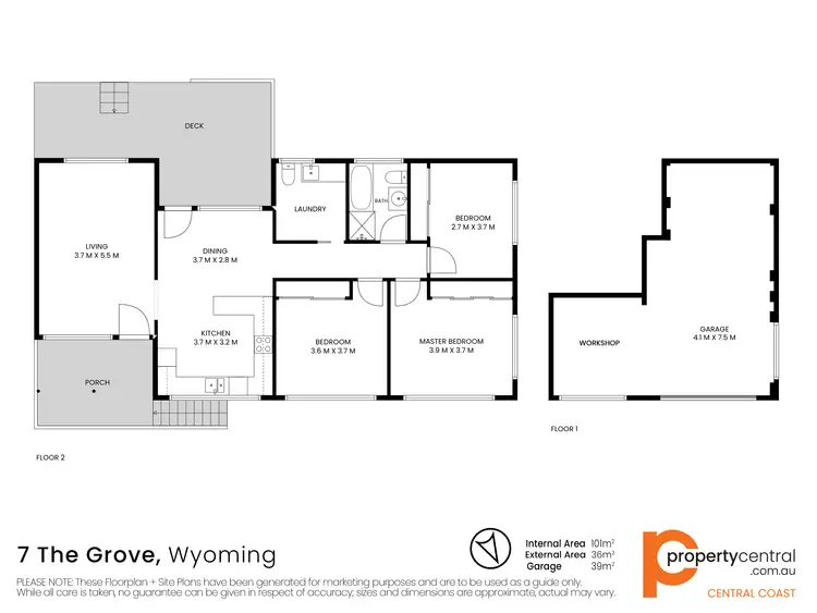 Floorplan of Homely house listing, 7 The Grove, Wyoming NSW 2250
