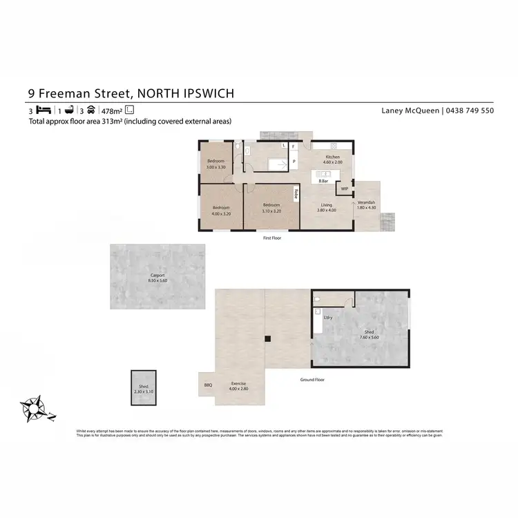 Floorplan of Homely house listing, 9 Freeman Street, North Ipswich QLD 4305