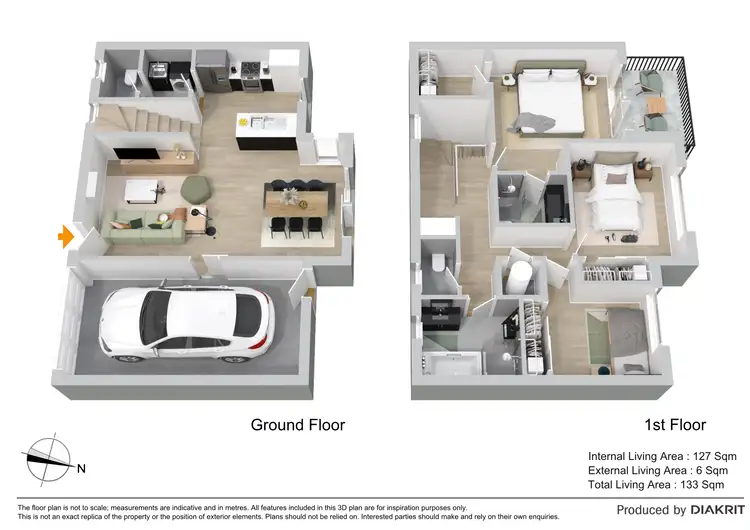 Floorplan of Homely townhouse listing, 30/30 Fleet Drive, Kippa-Ring QLD 4021