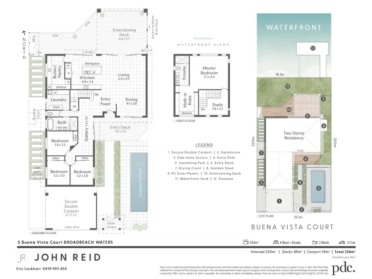Floorplan of Homely house listing, 5 Buena Vista Court, Broadbeach Waters QLD 4218