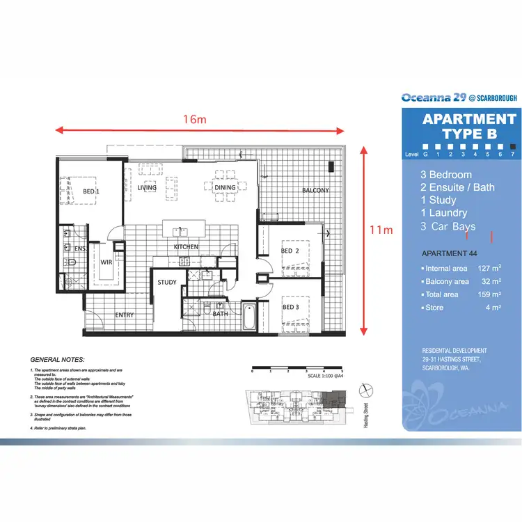 Floorplan of Homely apartment listing, 49/29 Hastings Street, Scarborough WA 6019
