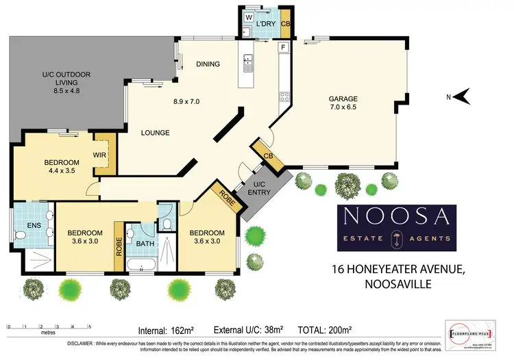 Floorplan of Homely house listing, 16 Honeyeater Avenue, Noosaville QLD 4566