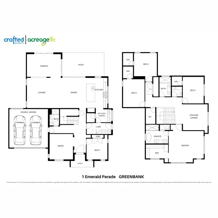 Floorplan of Homely house listing, 1 Emerald Parade, Greenbank QLD 4124