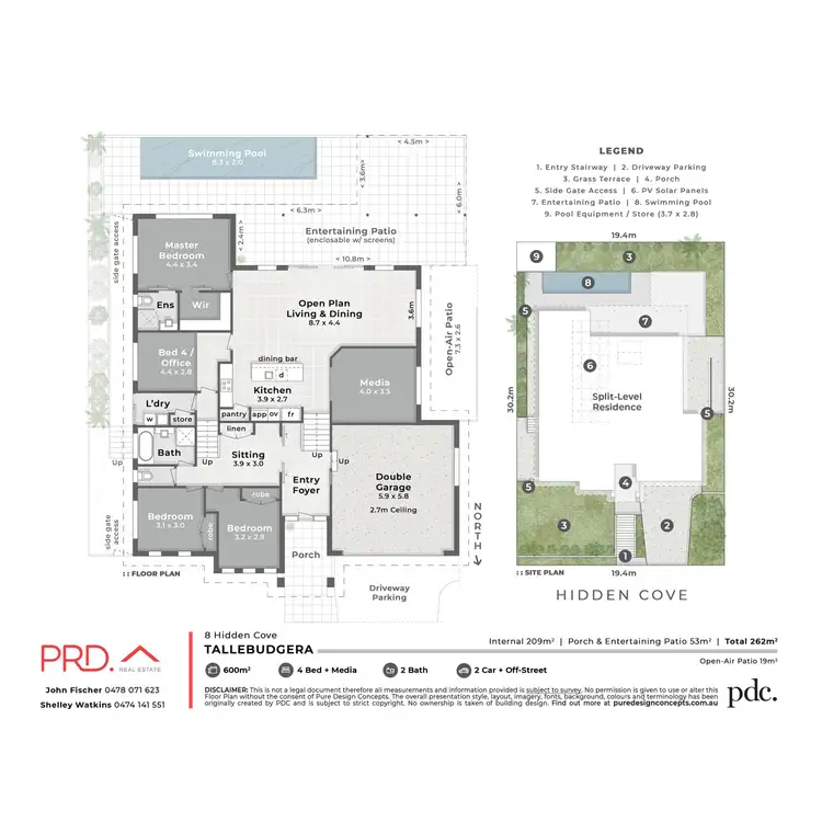 Floorplan of Homely house listing, 8 Hidden Cove, Tallebudgera QLD 4228