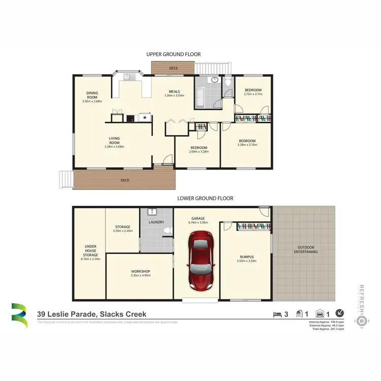 Floorplan of Homely house listing, 39 Leslie Parade, Slacks Creek QLD 4127