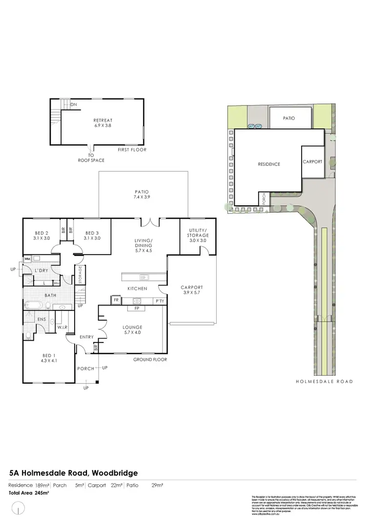 Floorplan of Homely house listing, 5A Holmesdale Road, Woodbridge WA 6056